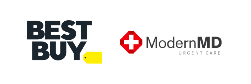 Best Buy and Modern MD logos